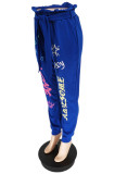 Casual Loose Printed Sashes Long Pants WSYF-5856