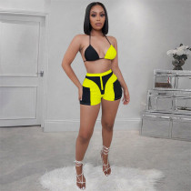 Sexy Bra Top And Shorts Two Piece Sets SZF-8055