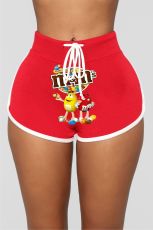 Casual Printed Drawstring Shorts WY-6775