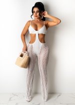 Sexy Lace Hollow Backless Strap Jumpsuit TR-1136