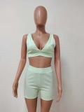 Sexy Vest Top And Shorts 2 Piece Suits (Without Belt&Bag)LSD-9141