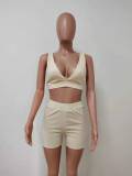 Sexy Vest Top And Shorts 2 Piece Suits (Without Belt&Bag)LSD-9141