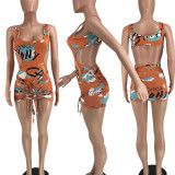 Sexy Printed Swimsuit Beachwear 2 Piece Sets CTHF-9068
