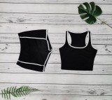 Casual Sports Tank Top And Shorts 2 Piece Sets WY-6781