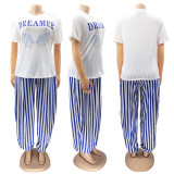 Casual Printed T Shirt And Pants 2 Piece Sets SFY-MM003