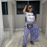 Casual Printed T Shirt And Pants 2 Piece Sets SFY-MM003