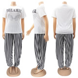 Casual Printed T Shirt And Pants 2 Piece Sets SFY-MM003