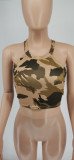 Sexy Camo Printed Sleeveless Slim Vest Top WSYF-5863