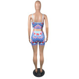 Sexy Printed Cami Top And Shorts 2 Piece Sets NSFF-70007