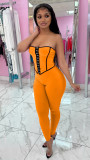 Sexy Tube Top And Pants Two Piece Sets MAE-2098