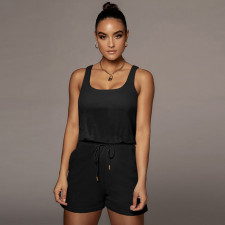 Casual Solid Color Sleeveless Rompers ME-S845