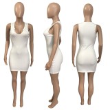 Solid Color Sexy Slim Mini Dress ME-Y862