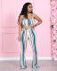 Colorful Striped Cami Top Flared Pants 2 Piece Sets LSF-91163