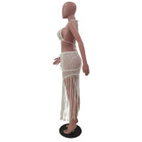 Sexy Knitted Tassel Beachwear 2 Piece Sets TR-1165