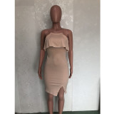 Sexy Spaghetti Strap High Waist Bodycon Dress BN-B827