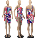 Sexy Swimsuit Bodysuit+Beach Skirt 2 Piece Sets ATDF-65005