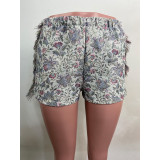Casual Printed Tassel Shorts LUO-3252