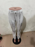 Plus Size Casual Printed Long Pants YFS-10020