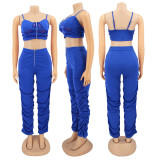 Sexy Mesh Patchwork Top And Pants 2 Piece Sets HNIF-HN039
