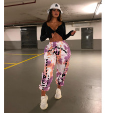 Casual Printed Sports Long Pants YIY-5314