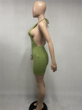 Sexy Halter Backless Mini Dress XMEF-X1101