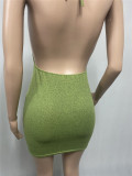 Sexy Halter Backless Mini Dress XMEF-X1101