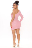 Sexy Sequin One Shoulder Club Dress ME-S953