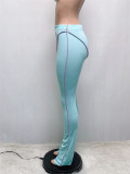 Solid High Waist Tight Casual Pants ME-S956