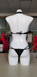 Sexy Patent Leather Three-point Hollow Erotic Lingerie  YQ-8099