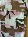 Camouflage Print Pocket Belted Long Pants LSL-6114
