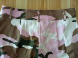 Camouflage Print Pocket Belted Long Pants LSL-6114
