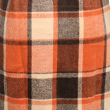 Casual Plaid Turndown Collar Long Woolen Coat SH-390225