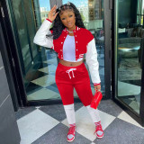 Casual Baseball Jacket And Pants Two Piece Sets ARM-8313