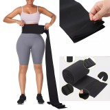 Black Bandage Wrap Body Shaper Tummy Belt YRS-088