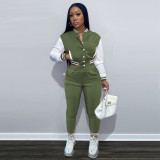 Casual Baseball Jacket And Pants 2 Piece Sets FSL-F176