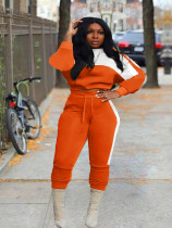 Plus Size Casual Sweatshirt And Pants 2 Piece Sets OMY-80071