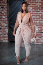 Sexy Mesh Sleeveless Cross Club Jumpsuit BDF-8108