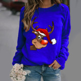 Plus Size Christmas Long Sleeve O Neck Sweatshirt SXF-20135