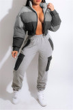Winter Thick Padded Cotton Zipper Jacket ZSD-0430