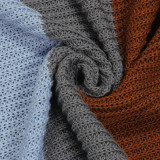 Colorful Striped Knitted Full Sleeve Cardigan Coat FSXF-F330