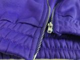 Solid Fleece Zipper Long Sleeve 2 Piece Sets WY-6871