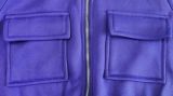 Solid Fleece Zipper Long Sleeve 2 Piece Sets WY-6871