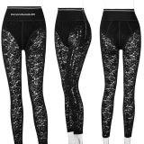 Black Lace High Waist Skinny Pants LSD-81063