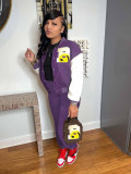 Casual Baseball Jacket And Pants 2 Piece Sets QYF-5099