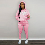 Casual Fleece Hoodies Pants Two Piece Sets DDF-88140