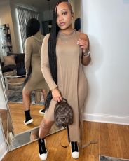 Solid Hooded Top+Short Dress Two Piece Sets NYMF-253