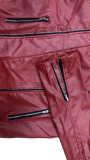 PU Leather Full Sleeve Zipper Jacket LSD-82466