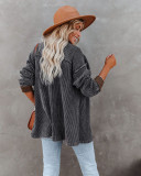 Casual Patchwork Buttons Full Sleeve Coat ME-5052
