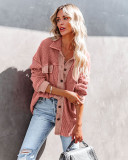 Casual Patchwork Buttons Full Sleeve Coat ME-5052