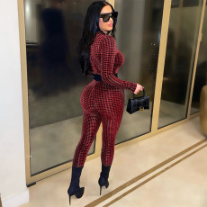 Sexy Long Sleeve Tight Jumpsuit SH-390258